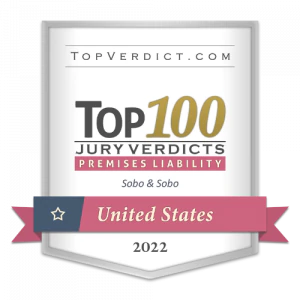 Sobo & Sobo Personal Injury Lawyers top 100 premises liability verdicts in the united states award